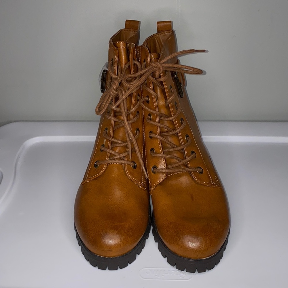 Brown Combat Boots